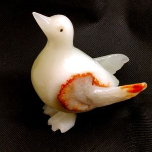 Vintage Green Onyx Bird